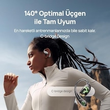 Freearc Açık Tasarımlı Kulaklık, Yüksek Ses Kaliteli Bluetooth Kulaklık, Güvenli Uyum Ve Konfor, Ip57 Suya Dayanıklılık, 28 Saat Çalma Süresi, Sporcu Kulaklıkları, İos & Android, Yeşil
