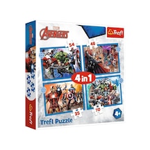 Puzzles - "4'ü 1 Arada" - Cesur Yenilmezler/disney Marvel Yenilmezler Standart