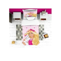 Evsehomes Barbie Yatak Örtüsü Yastık Kılıfı