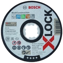 Bosch X-Lock 115x1 Multi Material Rapido Düz Kesici Disk