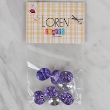 Loren Crafts Lila 8 Li Düğme - 235