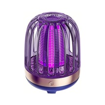 Xuweiwei Mavi 2 İn 1 Usb Sarj Edilebilir Sivrisinek Oldurucu Lamba 360 Uv Kovucu Sessiz Tasinabilir Ic Dis Mekan Elektrikli Bocek Lambasi