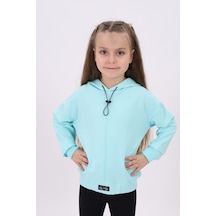 Toontoy Kız Çocuk Sweatshirt Su Yeşili