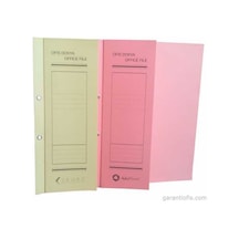 Skops Lüks Yarım Kapak Pembe Karton Dosya (50 Li Paket)