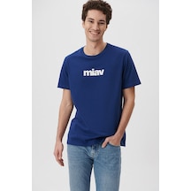 Mavi M067153-70722-sa Koyu Saks Mavi Erkek T-shirt M067153-70722-R13993 Koyu Saks Mavisi