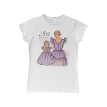 Above Queen Anneler Günü Beyaz Kadın Tshirt 001