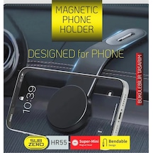 Subzero Hr55 Magnetic 360 Derece Dönen Araç Telefon Tutacağı Siyah