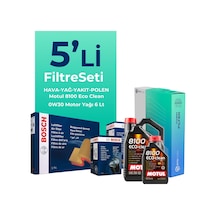 Fiat Ducato 2.3 Dizel Filtre Bakım Seti Motul Motor Yağlı 2019-2023 5 Li 8200BKMFLSHNGFL13970