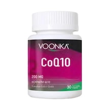 Coq10 200 Mg Koenzim Q10, E Vitamini İçeren, 30 Yumuşak Kapsül Takviye Edici Gıda