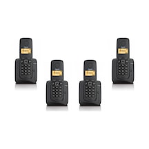 Gigaset 1 Harici 4 Dahili Dect Telsiz Kablosuz Telefon Santrali Siyah