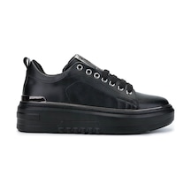 Tamer Tanca Kadın Vegan Siyah Sneakers & Spor Ayakkabı 817 08-2 Bn Ayk Sk24-25 Sıyah Cılt Siyah