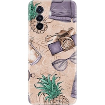 Huawei Nova Y70 Kılıf Resimli Silikon Monkey Butterfly 1357 Siyah