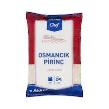 Metro Chef Osmancık Pirinç 2,5 Kg - Uzun Taneli, Düşük Kırık Oranlı 2'li Ekonomik Paket - 2 Ade Tarı