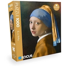 Blue Focus Girl With A Pearl Earring İnci Küpeli Kız 1000 Parça Puzzle Bf419
