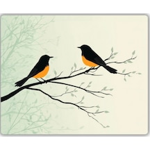 Sevimli Kuşlar Baskılı Mouse Pad 18x22 Cm