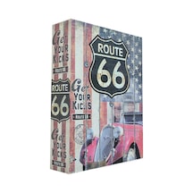 115 Route 66 Dekoratif Kitap Kutusu