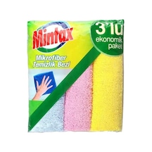 Mikrofiber Temizlik Bezi 3'lü Açık Bej