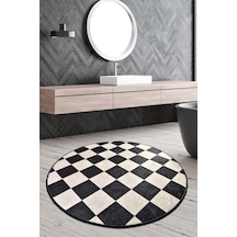 Dama Djt Çap 100 Cm Banyo Halısı Çok Renkli