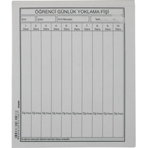 Dilman Yoklama Fişi 10 Ders