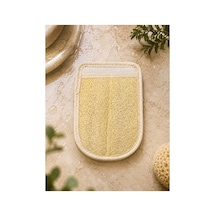 Çift Taraflı Eldiven Kabak Lifi 23x16 Cm Doğal Banyo Ve Peeling Lifi - 878794556