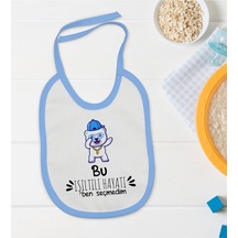 Bk Kids Bu Işıltılı Hayatı Ben Seçmedim Tasarımlı Mavi Bebek Mama Mavi