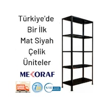 Mekoraf Mekoraf Mat Siyah 31X93Cm Ve 43X93Cm Tek Ve Çift Üniteler