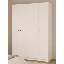 Prestij No.8 Dört Kapaklı Askılıklı Modüler Gardırop Beyaz