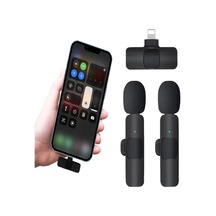 Skycıty İphone Ve İpad İçin Uyumlu Kablosuz Kelepçe Mikrofon, 2 Adet