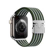 Watch 44mm Nvth Krd-133 Naylon Kumaş Hasır Örgülü Kordon - Yeşil