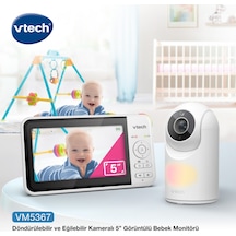 Vtech Döndürülebilir Ve Eğilebilir Kameralı 5 Görüntülü Bebek Monitörü - Vm5367