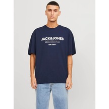 Jack & Jones Erkek T-shirt Lacivert 24yw21000017 W21004