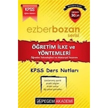 2017 KPSS Ezberbozan Eğitim Bilimleri Öğretim İlke ve Yöntemle...
