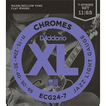 D'addario Ecg24-7 Elektro Gitar Tel Seti Jazz Light - 11-65