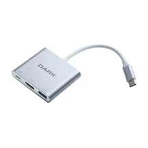 Dark Dk-ac-u31x32 3in1 Usb3.1 Type C Erkek-usb3.0-hdmı 4k Uhd -usb3.1 Type C Şarj Kdo