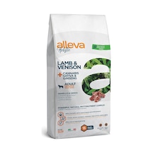 Alleva Holistik Tahılsız Canabis Kuzu ve Geyik Etli Medium Maxi Irk Yetişkin Köpek Maması 12 KG