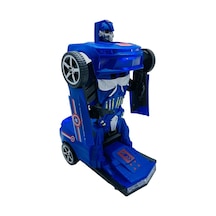 Avengers Sesli Işıklı Robota Dönüşen Araba Kaptan Amerika Robot Olan Transform Dans Eden Araç Renkli