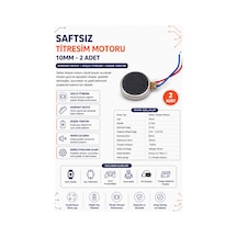 Şaftsız Titreşim Motoru 10mm 2 Adet