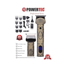 Powertec TR-1000 Tıraş Makinesi 6in1 Saç Sakal Vücut Kulak Burun Erkek Bakım Kiti