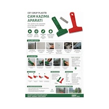 Cam Kazıma Aparatı Plastik 10x14 Cm - 504672368