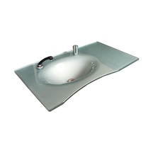 Cam Lavabo Sancak Modeli 80 x 56 CM