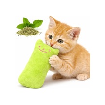 Catnip Kedi Oyuncağı Yeşil Sesli Peluş Kedi Oyuncak, Isırınca Ses Çıkaran Plush Cat Toy, Yumuşak Dayanıklı Mini Boy Kedi Oyuncağı, Kediler İçin Eğlenceli Oyuncak