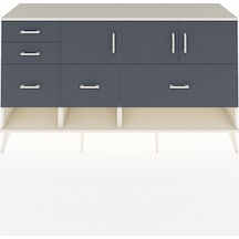 Kronos Konsol 3 Raflı 5 Çekmeceli 3 Kapaklı 176x59x99 Aytaşı-antr Aytaşı-antrasit