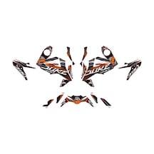 KTM DUKE 690 Motorex - Karışık Motosiklet Sticker Etiket Parçalı