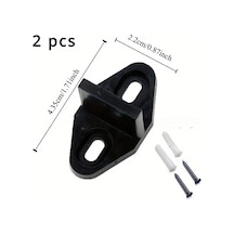 Xuweiwei 2 Adet Kaliteli Sürgülü Kapı Stoperi - Dayanıklı Plastik Metal Kaplama, Ahşap Zeminler İçin Barn Kapı Raya Sistem