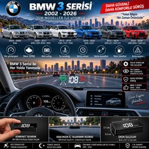 Bmw 3 Serisi 2002-2026 Modeller İçin Head Up Display Hayalet Gösterge Ekranı Ön Cam Hız Göstergesi
