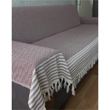 Tr Pamuklu Koltuk Örtüsü Bordo 300 X 180 Diğer