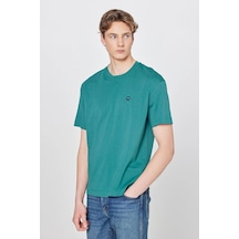 Wrangler Small Logo Bisiklet Yaka Erkek T-shirt W7nm203877g26 Yeşil