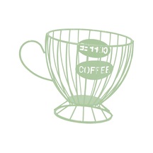 Suntek Kahve Kapsül Düzenleyici Depolama Sepeti Ekran Ev Dekoru Yeşil