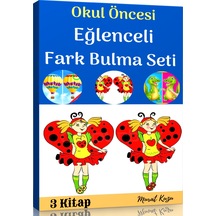 Okul Öncesi Eğlenceli Fark Bulma Kitap Seti 3 Fasikül Kitap