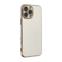 Apple iPhone  Uyumlu  16 Pro Kılıf Volet Silikon - Beyaz